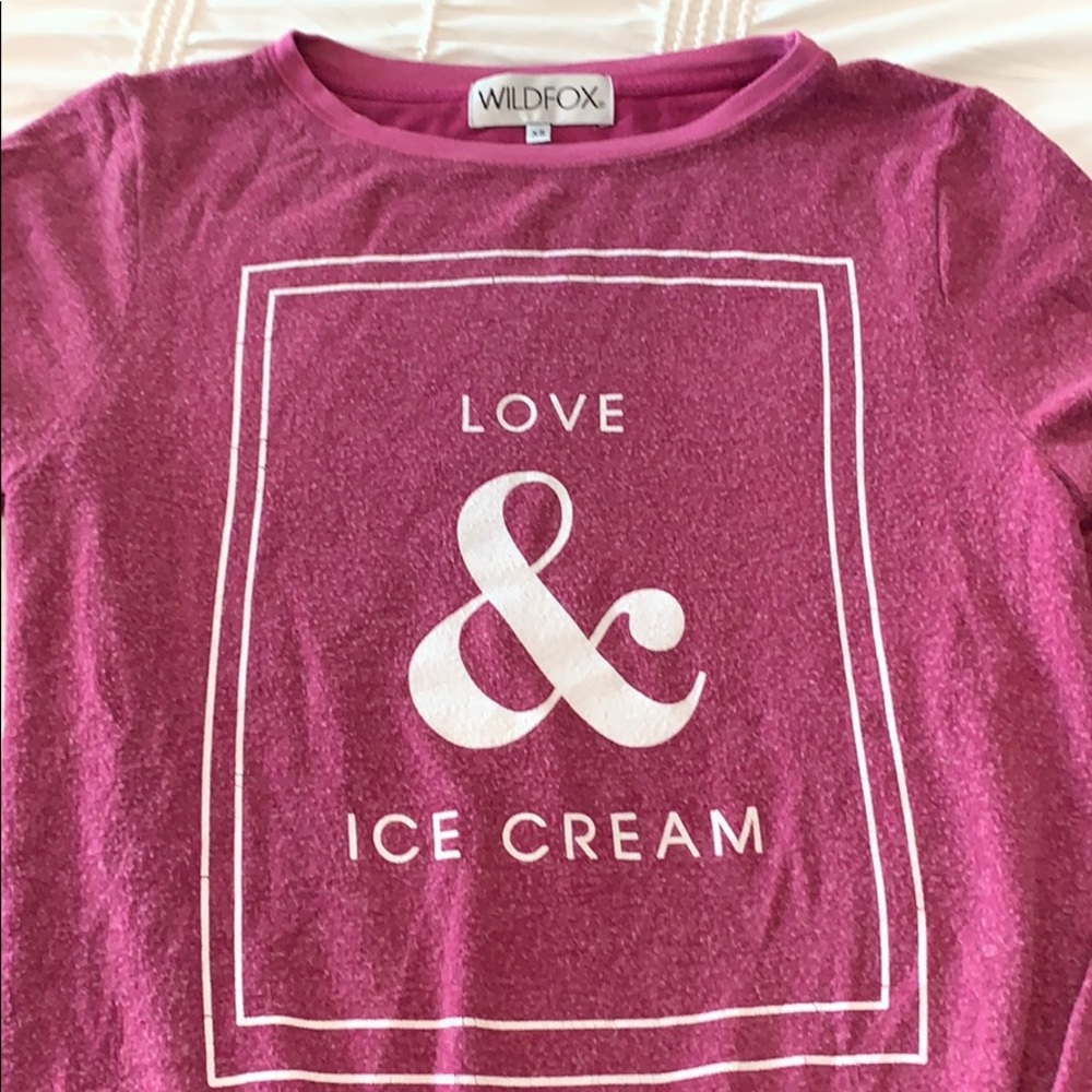 Wild fox XS worn sweatshirt